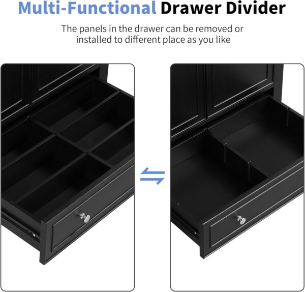Linique 30" Modern Bathroom Vanity with Sink Combo Set, Solid Wood Frame Multi-Functional Bathroom Storage Cabinet with 2 Soft Closing Doors and a Drawer, Adjustable Shelf, Black
