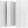 UMIACOUSTICS Decoration Acoustic Panels 3 Pcs Flame Retardant Sound Absorbing Panels, 48” X 24” X 0.4” Sound Proof Panels in Equidistant Slot.