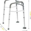 Medical king Toilet Safety Rail - Adjustable Detachable Toilet Safety Frame with Handles Heavy-Duty Toilet Safety Rails Stand Alone - Toilet Safety Rails for Elderly, Handicapped - Fits Most Toilets