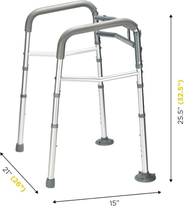 Medical king Toilet Safety Rail - Adjustable Detachable Toilet Safety Frame with Handles Heavy-Duty Toilet Safety Rails Stand Alone - Toilet Safety Rails for Elderly, Handicapped - Fits Most Toilets