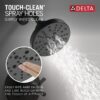 Delta Faucet Saylor 17 Series Black Shower Valve Trim Kit with H2Okinetic Shower Head, Delta Shower System, Shower Faucet Set, Shower Head and Handle Set, Matte Black T17235-BL (Valve Not Included)