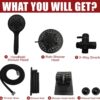 Double Shower Head, Dual Shower Head for Couples, High Pressure and Adjustable Tandem Shower Head System for Two People