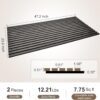 2 Pieces Wood Slat Wall Panel, 47.2"×23.6" Sound Absorbing Panel, 3D/Fluted Stylish Wood Slat Acoustic Panels for Wall and Ceiling Decor - Grey Oak