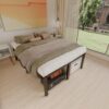 16 Inch Queen Size Bed Frame - No Box Spring Needed Heavy Duty Black Metal Platform Mattress Foundation, Non-Slip Noise Free Easy Assembly Steel Slats Bedframes with Cleance Storage