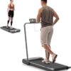Walking Pad 2 in 1 Treadmills for Home 2.25HP Under Desk Treadmill Foldable Treadmill with Remote Control LCD Display Foldable Handrail 220LBS Weight Capacity for Walking Jogging Running