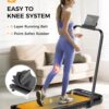 Walking Pad, Under Desk Treadmill, Walking Pad with Incline, 2 in 1 Treadmills for Home/Office, Compact Portable Foldable Treadmill, Installation-Free Low Noise, Safety Lock and LED Display