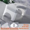 Squatting Toilet Stool for Adults, 7 Inch Poop Stool Squat Adult, Non-Slip Potty Stool for Pooping, Portable Toilet Step Foot Rest for Bathroom