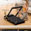 PACEARTH Walking Pad Treadmill 3 in 1 Under Desk Foldable Treadmill 7.6mph 15% 9-Level Auto Incline Pause/Start Remote Control 2.5HP Powerful Quiet 265Lbs Weight Capacity for Home Office Workout