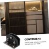 4Pcs Stainless Steel Glass Door Hinge Heavy Duty Shower Door Hardware for Frameless Installation Smooth Operation Modern Brushed Finish Secure Glass Clamp