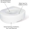 Carex Toilet Seat Riser - Adds 5.5 Inch of Toilet Height - Raised Toilet Seat with 300 Pound Weight Capacity, Slip-Resistant, Toilet Riser, Elevated Toilet Seat