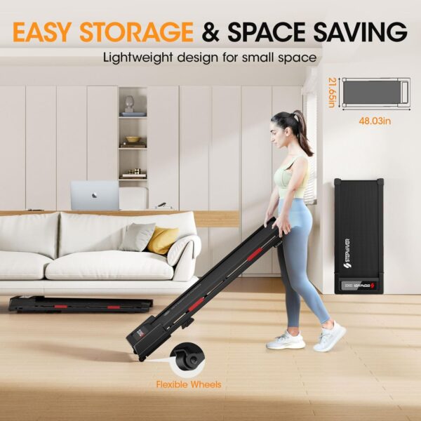 2.5HP Walking Pad with Incline 330lbs, 3 in 1 Walking Pad Treadmill 5-Level Big LED, Under Desk Treadmill for Home,Walk/Jog/Run,Portable,Small, with Remote Control,Assembly Free,Wider Belt