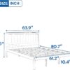 Merax Queen Size Platform Bed with Headboard,Wood Bed Frame with Slat Support No Box Spring Needed, Espresso Platform Bed