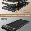 Versatile Walking Pad with Incline - Dual-Sided Under Desk Treadmill with Foot Massage,Portable Compact Treadmills with 330LBS Weight Capacity,2 in 1 Walking Treadmill for Home/Office-Classic