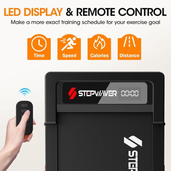 2.5HP Walking Pad with Incline 330lbs, 3 in 1 Walking Pad Treadmill 5-Level Big LED, Under Desk Treadmill for Home,Walk/Jog/Run,Portable,Small, with Remote Control,Assembly Free,Wider Belt