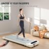 Walking Pad Under Desk Treadmill, Remote Control Walking Desk Walking Pad for Home and Office, 2 in 1 Portable Walking Pad