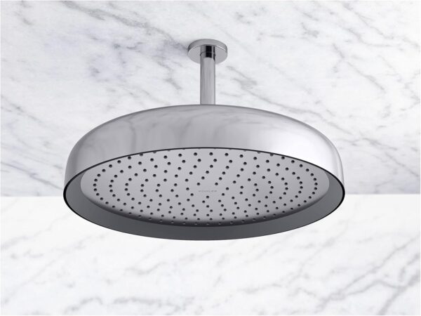 KOHLER 26291-G-BN Statement™ Round 12" Single-Funtion Rainhead, Round Shower Head, Rain Shower Head, 1.75 GPM, Brushed Nickel
