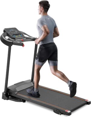 Compact Walking pad Treadmill - Small Folding Treadmill with Audio Speakers and Incline Adjuster Ideal for Walking and Jogging