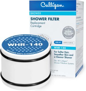 Culligan WHR-140 WTR FiltrationCartridge Shower Filter Replacement Cartridge, 1 Count (Pack of 1), White