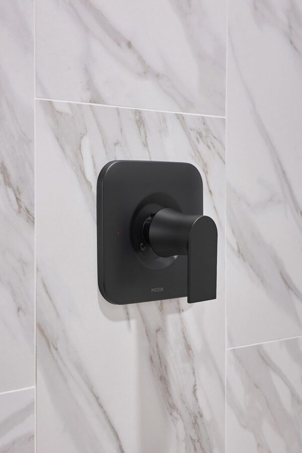 Moen T2472EPBL Genta LX Posi-Temp Pressure Balancing Eco-Performance Modern Shower Only Trim Valve Required, Matte Black