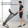 Compact Walking pad Treadmill - Small Folding Treadmill with Audio Speakers and Incline Adjuster Ideal for Walking and Jogging