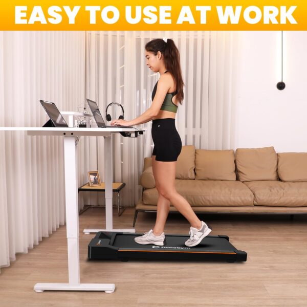 DAEYEGIM 2 in 1 Portable Under Desk Treadmill with Remote Control, LED Display Walking Jogging Machine