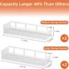 Spice Rack Wall Mounted, 4 Pack Pantry Door Organizer & Hanging Storage Baskets Organizer Wall Mount, Large Capacity Metal Spice Shelf for Kitchen Cabinet, Pantry Doors, Bathroom, Shower, Home Decor