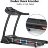 THERUN Incline Treadmill for Running and Walking, 300 lbs Weight Capacity Folding Treadmill with 0-15% Auto Incline, Wide Belt, 3.5HP, App, Heart Rate