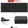 Foldable Walking Pad Treadmill for Carpet Hardwood Concrete Floors, Home Gym Exercise Equipment Matt Under Staionary Bike, Rower & Elliptical, Waterproof Non-Slip Pads Mats on Trainer Machine