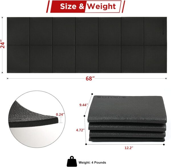 Foldable Walking Pad Treadmill for Carpet Hardwood Concrete Floors, Home Gym Exercise Equipment Matt Under Staionary Bike, Rower & Elliptical, Waterproof Non-Slip Pads Mats on Trainer Machine
