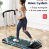 REDLIRO Under Desk Treadmill 2 in 1 Walking Pad, Portable, Folding, Electric, Motorized, Walking and Jogging Machine with Remote Control for Home and Office Workout
