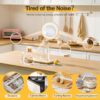 Silicone 160 Pcs Cabinet Door Bumpers Round, 1/2" Diameter Self Adhesive Clear Cupboard Door Drawer Bumpers for Kitchen Cabinets Cutting Boards Picture Frames