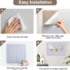 12Pack Felt Wall Tile, Large Cork Pin Board 48" x 36", Felt Bulletin Board Tiles Alternative, Adhesive Slat Sound Proof Acoustic Panels for Walls Office Decor (Marble White)