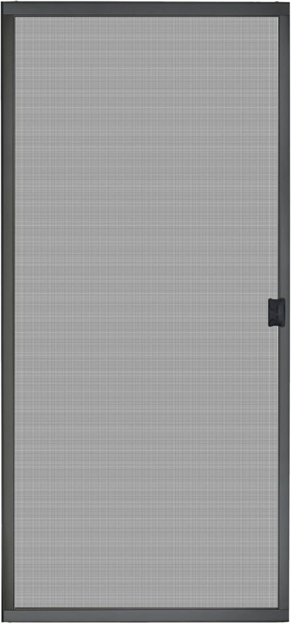 K.D. Heavy Duty Galv.Steel Sliding Patio Screen Door Kit - 1-7/8" Frame Mosquito Proof for Patio Backyard Kitchen and Bedroom (Brown, 36''x96'')