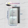 2-Tiers 12x24 Wall Niche with RGB LED Light Strips, White Shower Niche Cabinet, Stainless Steel Bathroom Shelf, NO Tile Needed Recessed Cubby Storage Organizer