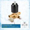 Bathtub Shower Faucet Set Wall Mounted 6 Inch 5-Spray Rainfall Shower Head with Rough-in Valve Single Handle Control Shower Trim Kit without Tub Spout, Oil Rubbed Bronze