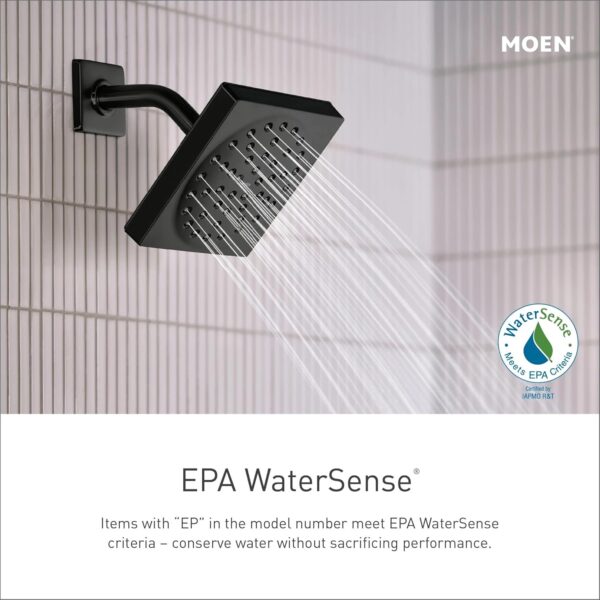 Moen T2472EPBL Genta LX Posi-Temp Pressure Balancing Eco-Performance Modern Shower Only Trim Valve Required, Matte Black