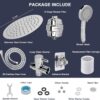 71i8n0yDtL._AC_SL1500_.jpg NearMoon Filtered Shower Head, High Pressure 8″Round Rain Shower and 5 settings Handheld Shower Filter Combo with Self-adhesive Holder/1.5M Hose -1 Replaceable Filter Cartridge (Chrome Finish)