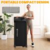 DAEYEGIM 2 in 1 Portable Under Desk Treadmill with Remote Control, LED Display Walking Jogging Machine