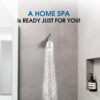 High Pressure Boosting Shower Head, ALOHOME 6 Powerful Spray Settings - Perfect for Low Water Pressure Homes, 3.6" Luxury Modern Chrome Finished Shower Head with 360° Adjustable Brass Ball Joint