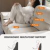 88.97" Modern Couches for Living Room, Deep Seat Sleeper Sofa with 8”Cushion, Comfy 2-Seater Chenille Loveseat Sofa with Convertible Armrest, Removable Sofa Cover, High Leg (Beige)
