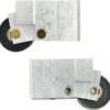 Roller for Sliding Glass Doors | Stainless Steel Patio Door Rollers | Smooth Rollers Easy Open Sliding Door Hardware Repair (DR-108-SP) (Pack of 2)