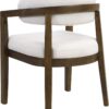 Christopher Knight Home Set of 2 Lanford Fabric Upholstered Dining Chairs, Curved Backrest Kitchen Side Chair, Soft Padded Seat&Back Cushion, Solid Wood Armchair, Ergonomic Extra Seat, Beige+Walnut