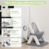Toilet Seat, Potty Training Seat for Toddler, Upgraded 2-in-1 Potty Toilet Training for Boys and Girls,Waterproof Cushioned Mat with Non-slip Step Stool