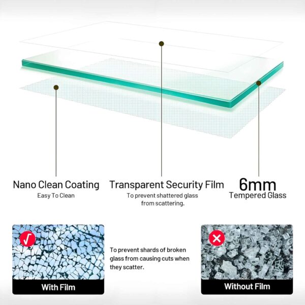 56-60" W x 70" H Double Sliding Shower Door,1/4" Thick Clear SGCC Tempered Glass Shower Door,Shower Glass Door Matte Black Finish