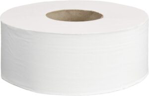 AmazonCommercial 2-Ply White 9' Jumbo Roll Toilet Paper/Bath Tissue (416972)|Bulk for Business |Septic Safe |Compatible with Universal Dispensers|FSC Certified |1000 feet per Roll (12 Rolls)()