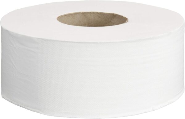 AmazonCommercial 2-Ply White 9' Jumbo Roll Toilet Paper/Bath Tissue (416972)|Bulk for Business |Septic Safe |Compatible with Universal Dispensers|FSC Certified |1000 feet per Roll (12 Rolls)()