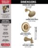 Delta T14494-CZ Linden Shower Faucet, Without Rough, Champagne Bronze
