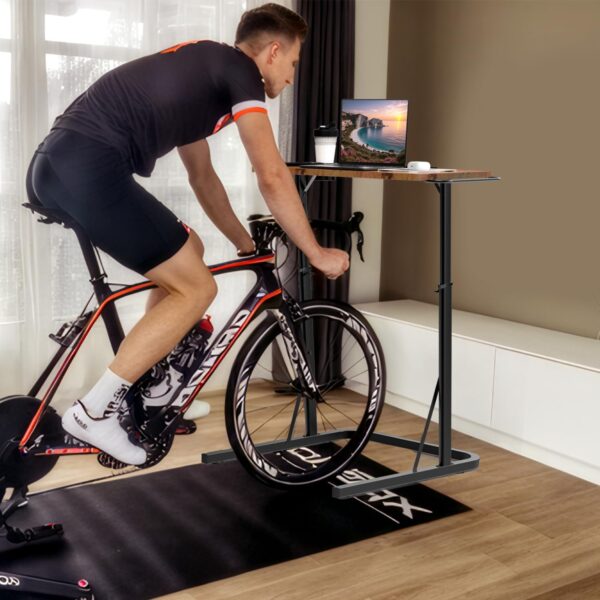 Adjustable Desk for Treadmill Walking Pad, Desk for Bike/Cycling, Workstation Standing Desk, Trainer Stand Table for Indoor, Treadmill Attachment-Exercise While Working or Watching TV