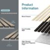 UMIACOUSTICS Wood Wall Panels, 2 PCS Acoustic Panels, 47.2” x 15.7” Sound Proof Panels for Home Office Cinema -Oak