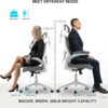 Home Office Chair, Ergonomic Comfy Desk Chair, High Back Computer Chair- Adjustable Headrest with Flip-Up Arms, Lumbar Support, Swivel Executive Task Chair (Modern, Star Dust)